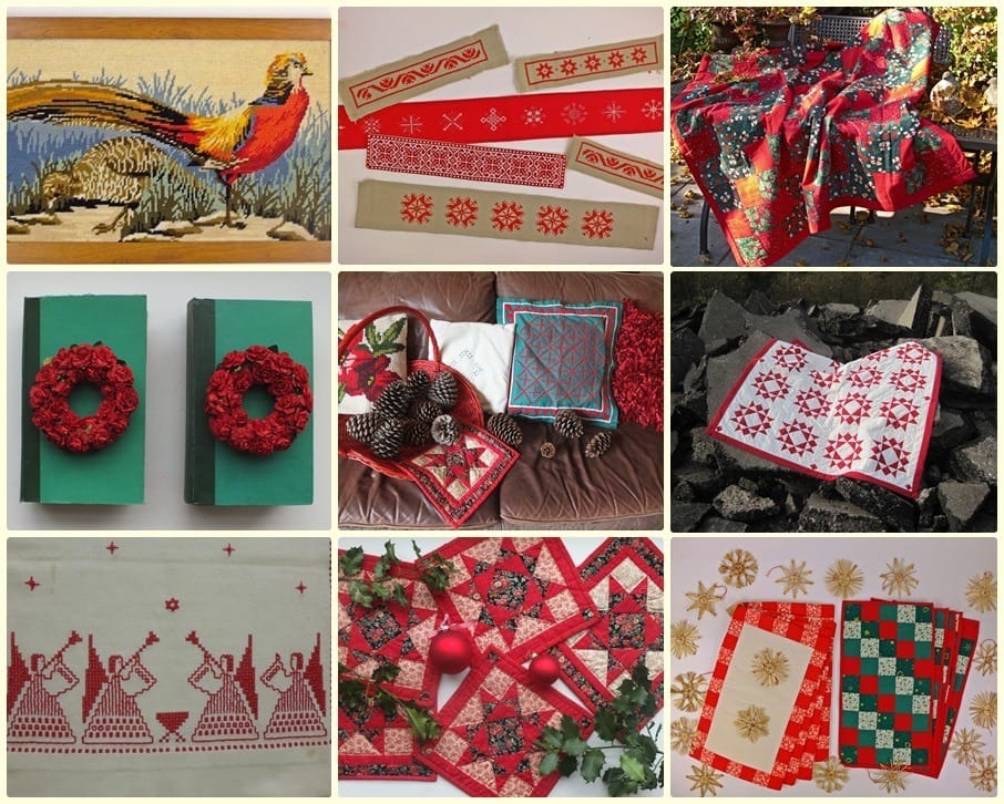 Collage kerstfoto's
