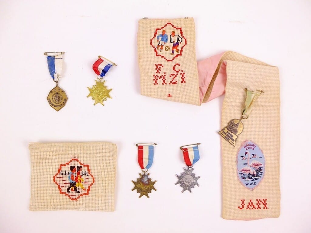 sportmedailles op geborduurd lint