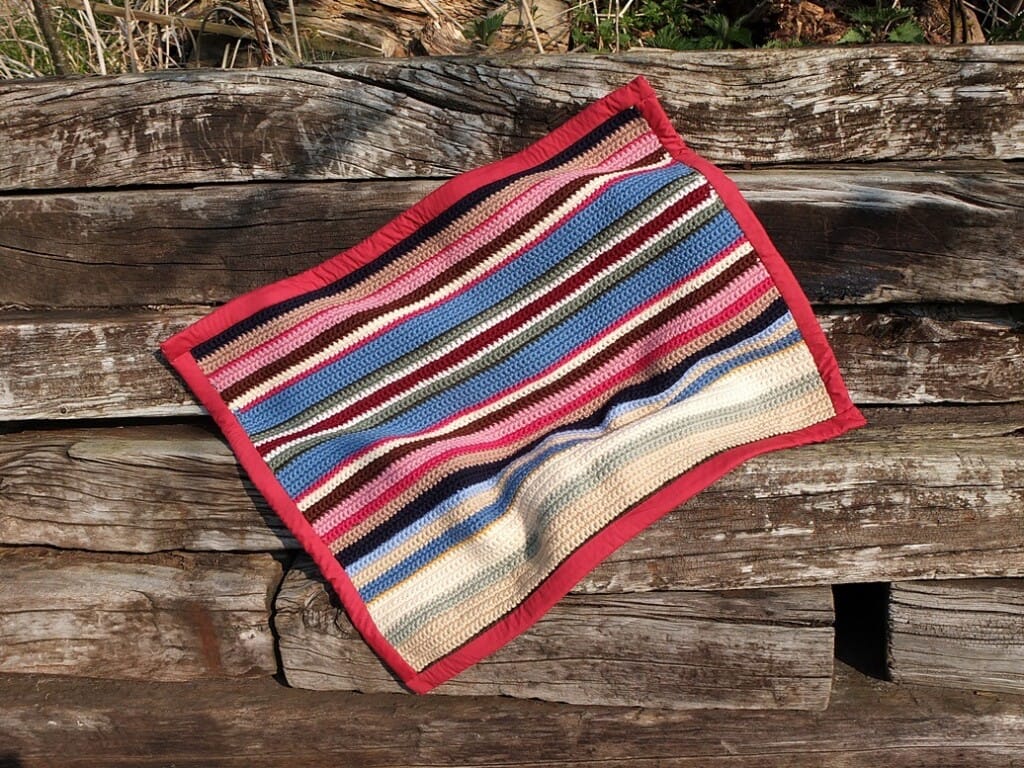 gehaakte deken van sudan wol