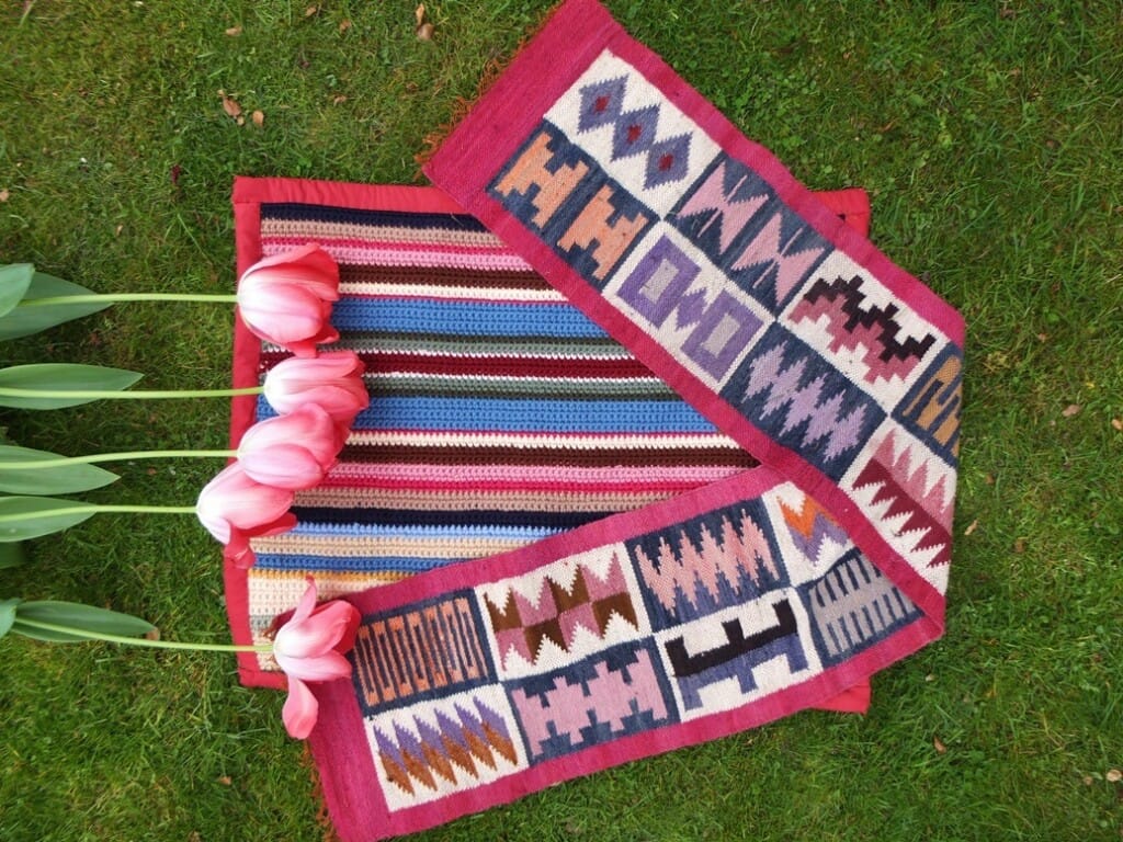 Gehaakt en geweven kleedjes