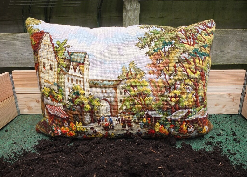 Tapisseriekussen Bloementuin