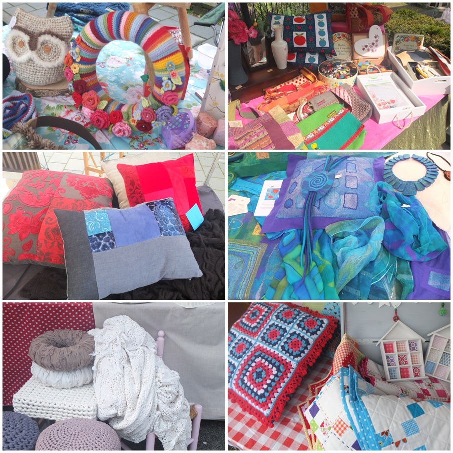 Collage marktkramen creativiteit Pinkstermarkt Brummen