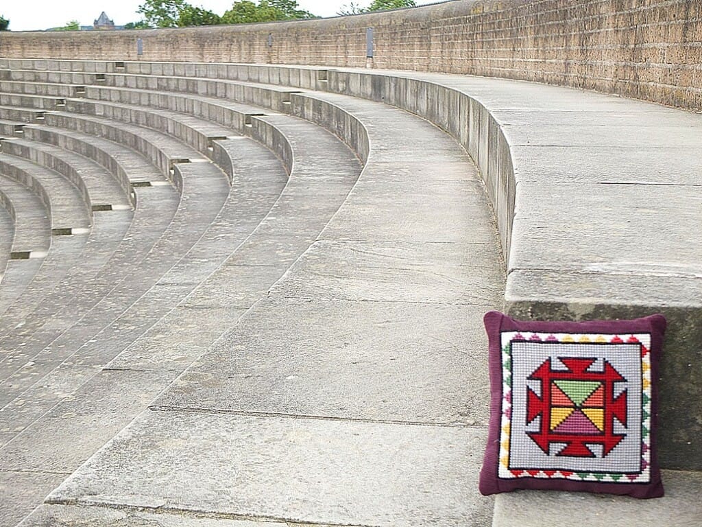 Kussentje in amfitheater Xanten