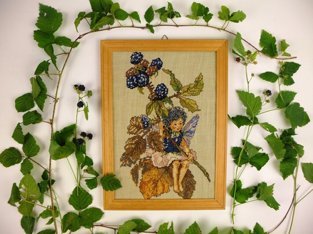 Flower fairy braam met bramenblad