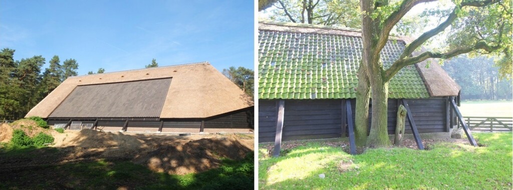 Oude en nieuwe schaapskooi op Loenermark