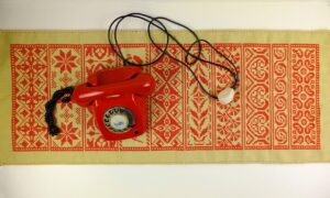 Rand per week met rode telefoon