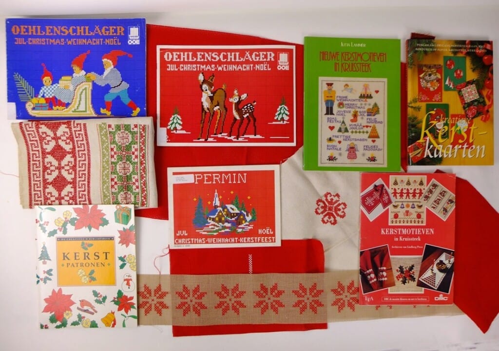 Boeken borduren voor kerst