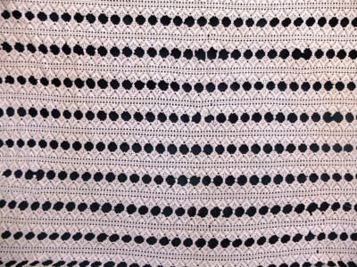 Gehaakte witte Beddesprei