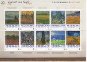 Postzegels van Gogh Landscapes