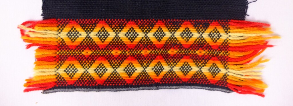 Doorstopwerk op zwarte stof