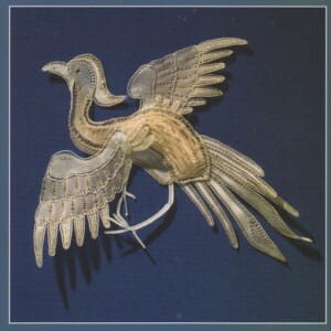 Golden pheasant in lace by Yvonne Scheele-Kerkhof