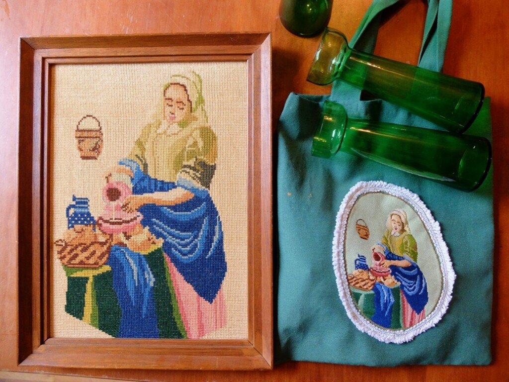 Tapisserie afbeeldingen melkmeisje