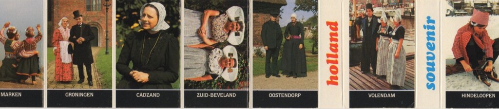 Toeristische plaatjes klederdrachten
