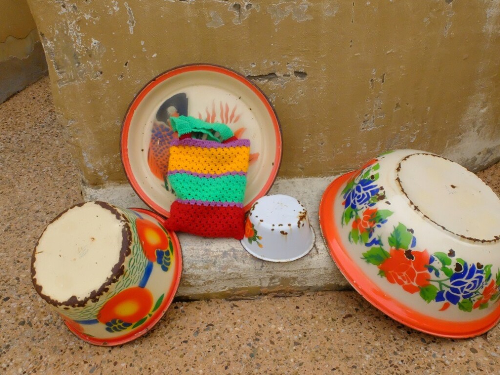 Gehaakt tasje in Afrika museum