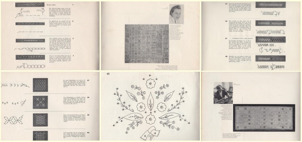 6 pagina's uit boekjes Met de draad van Arachne