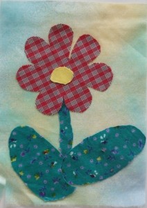 Bloemetje van stof