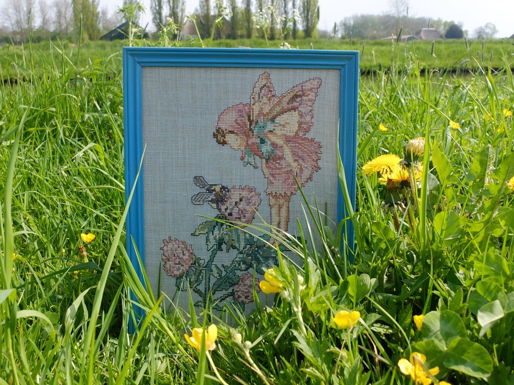 Borduurwerk Flower Fairy klaver