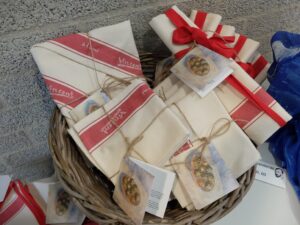 Handgeweven textiel met ingeweven handtekening Vincent