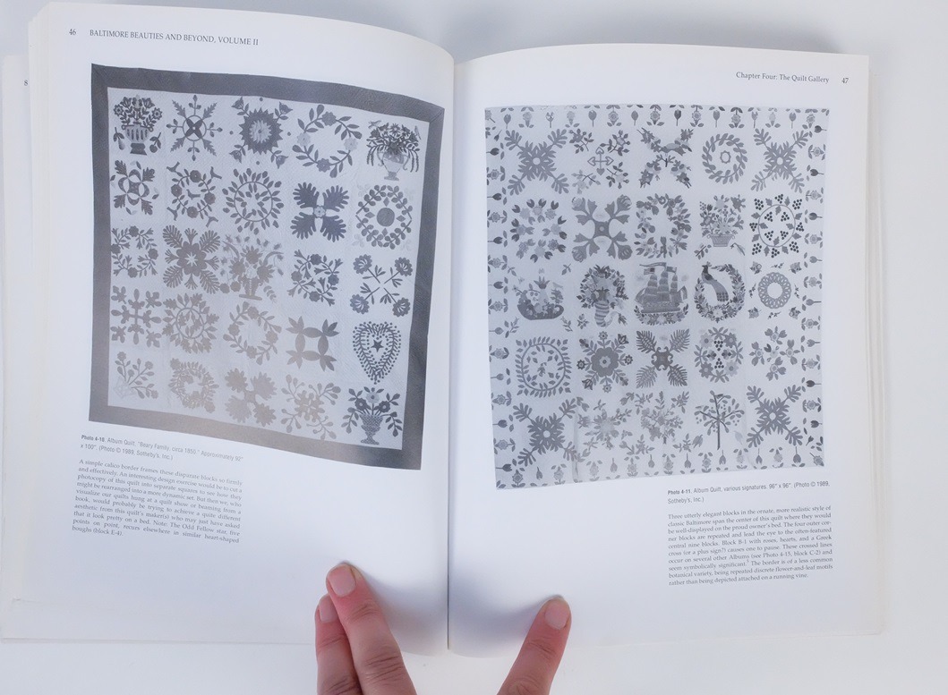 Pagina uit boek Baltimore quilts