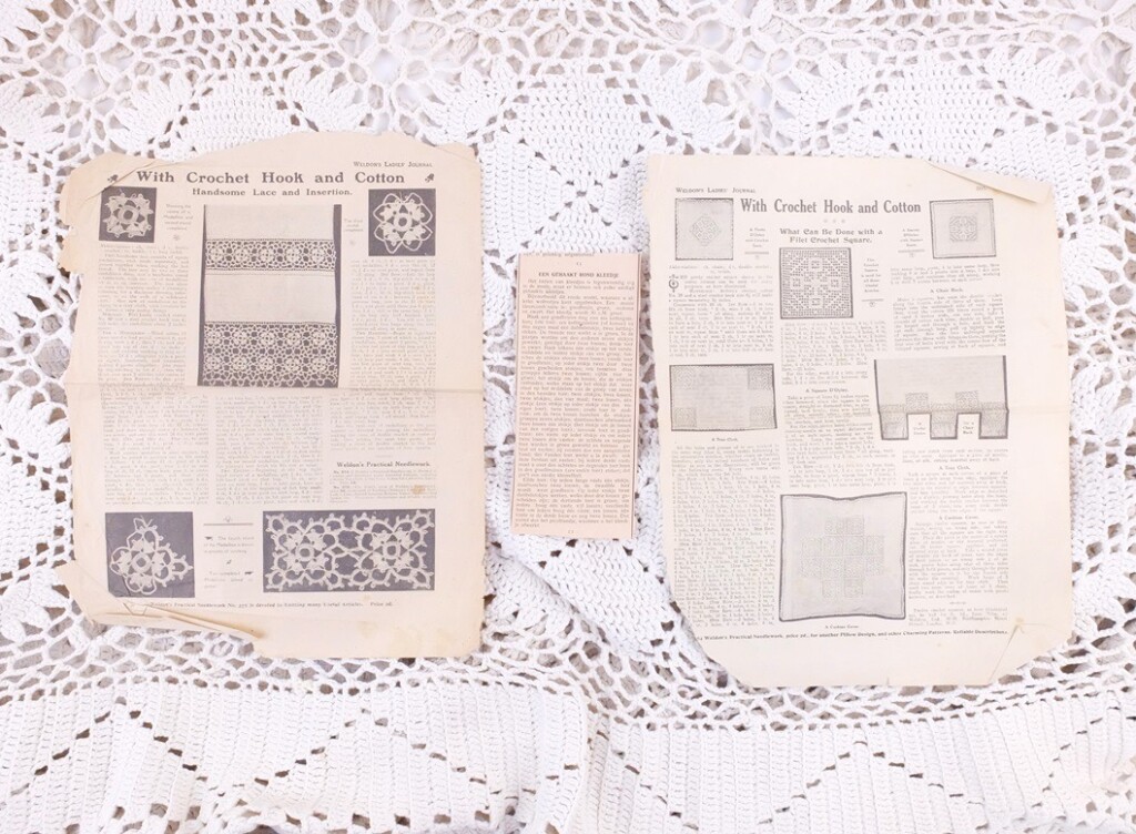 Twee oude haakpatronen