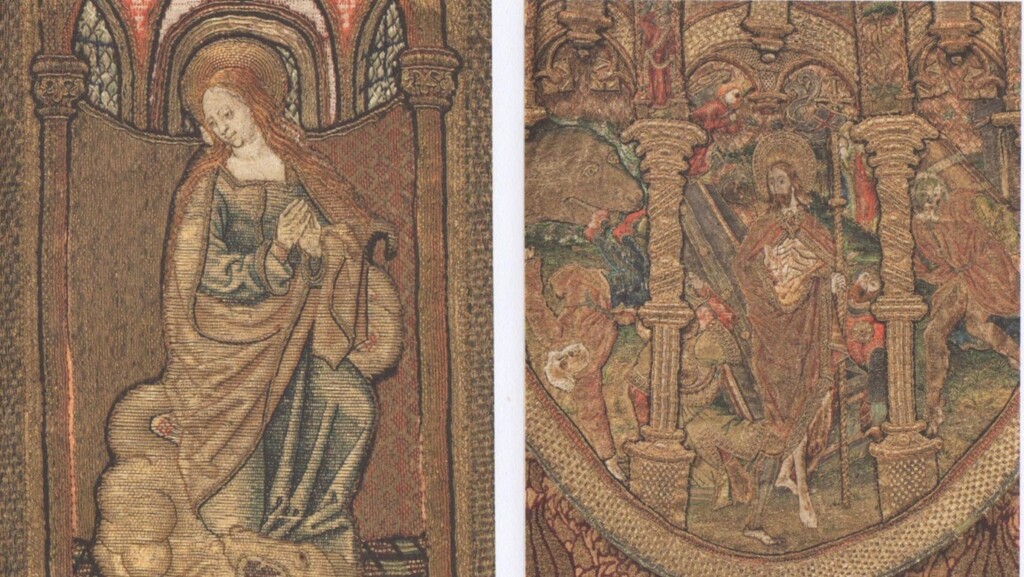 Borduurwerk op middeleeuwse gewaden