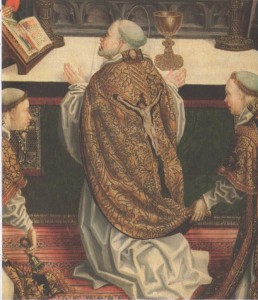 Detail uit Gregoriumsmis