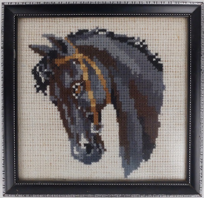 Borduurwerkje paardenhoofd