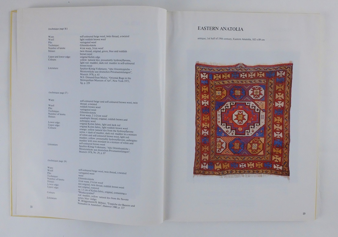Pagina uit boek The Old and Antique Oriental Art of Weaving