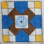 geborduurd quiltblokje