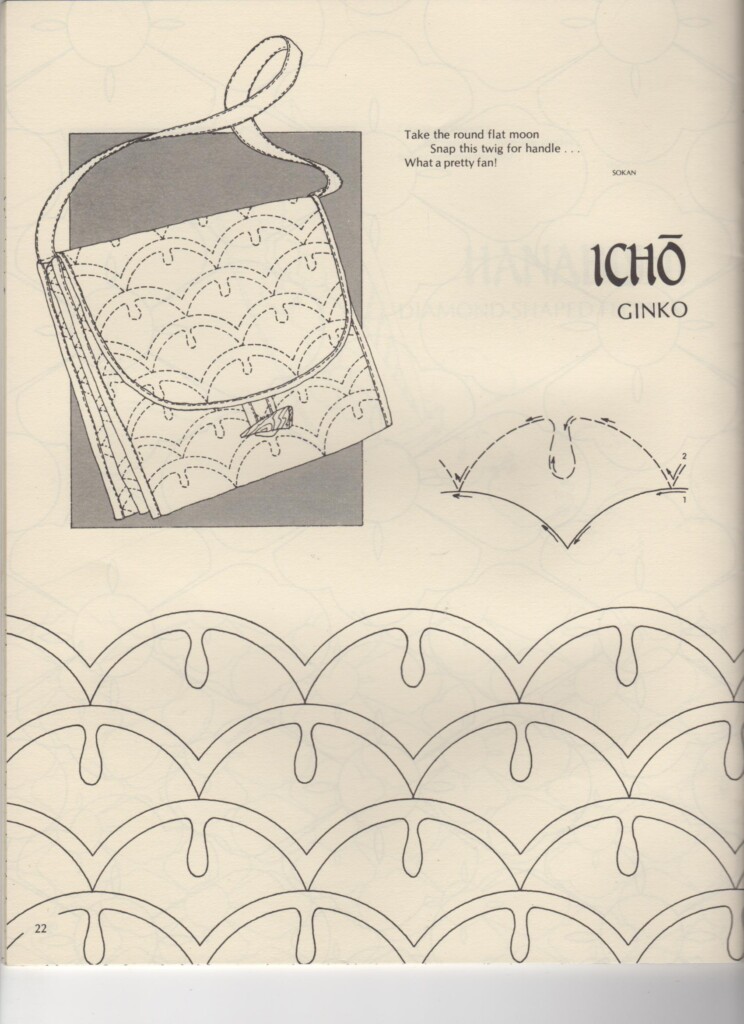 Ginko motief om te quilten