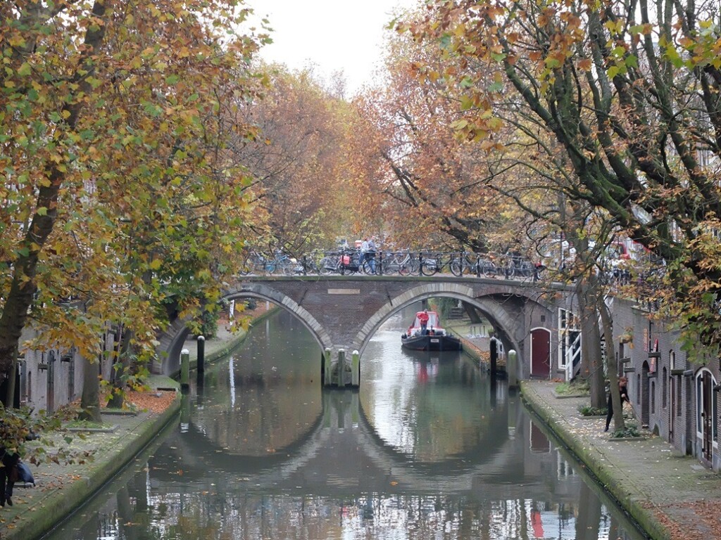 Oude Gracht Utrecht in november