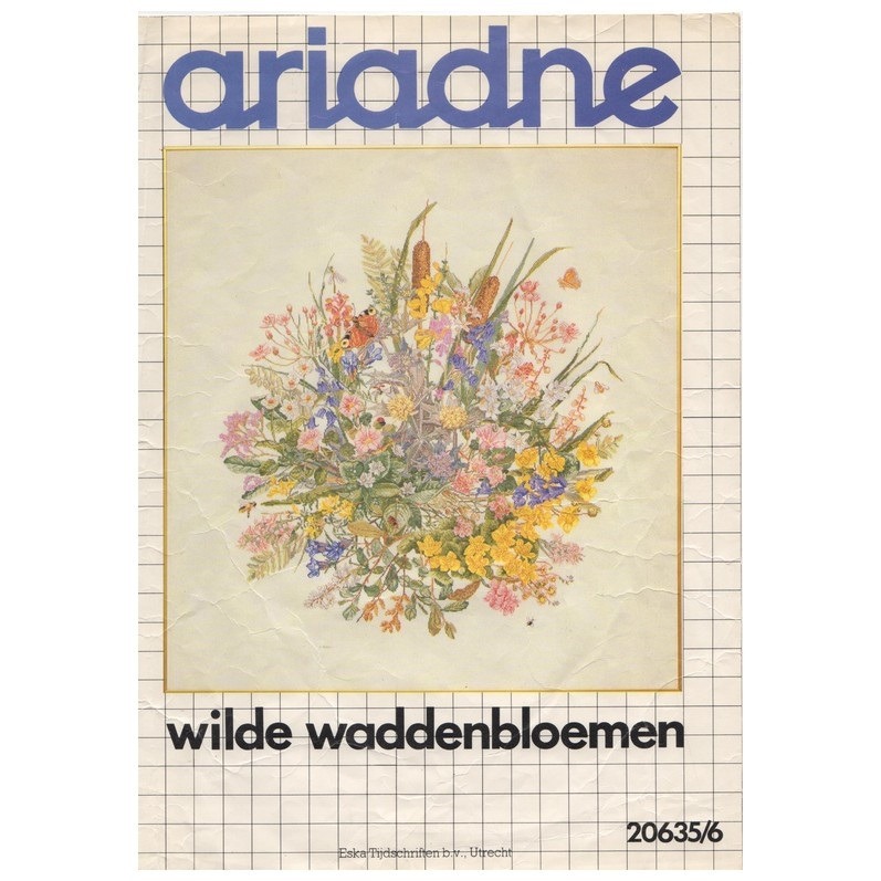 Borduurpatroon Wilde Waddenbloemen
