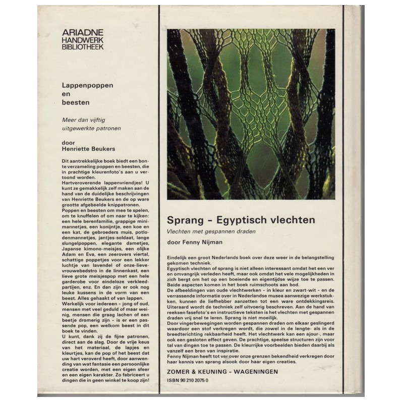 Boek Sprang - egyptisch vlechten