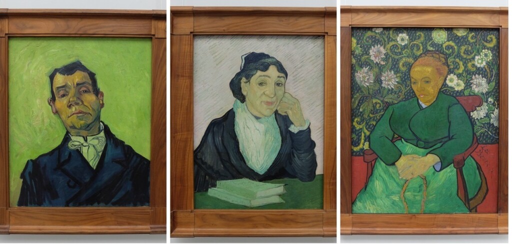 Drie portretten van Gogh