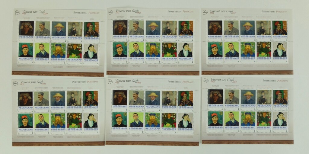 Postzegels van Gogh portretten