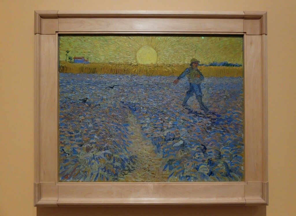 Schilderij van Gogh de zaaier