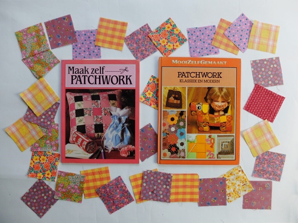 Twee oude patchworkboeken