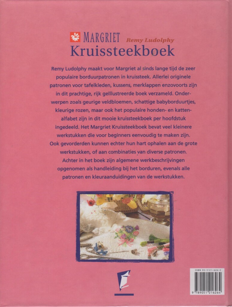 Achterkant Margriet kruissteekboek