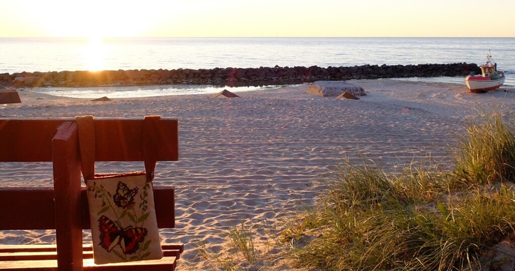 Bankje strand Lonstrup