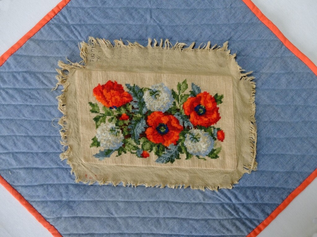 Borduurwerk klaprozen