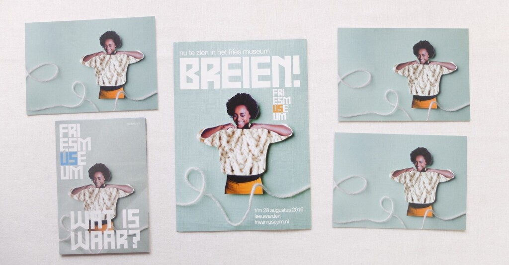 Folders tentoonstelling Breien