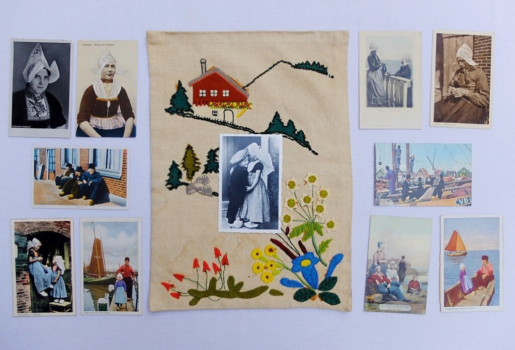 Oude ansichtkaarten klederdrachten