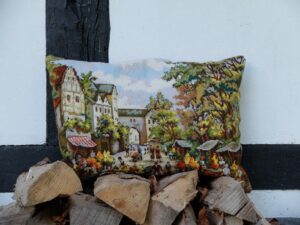 Tapisserie kussen markt