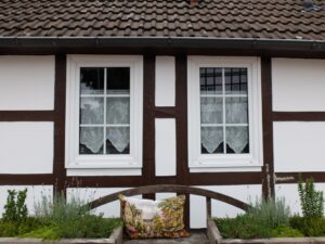 Tapisseriekussen bij Vakwerkhuis