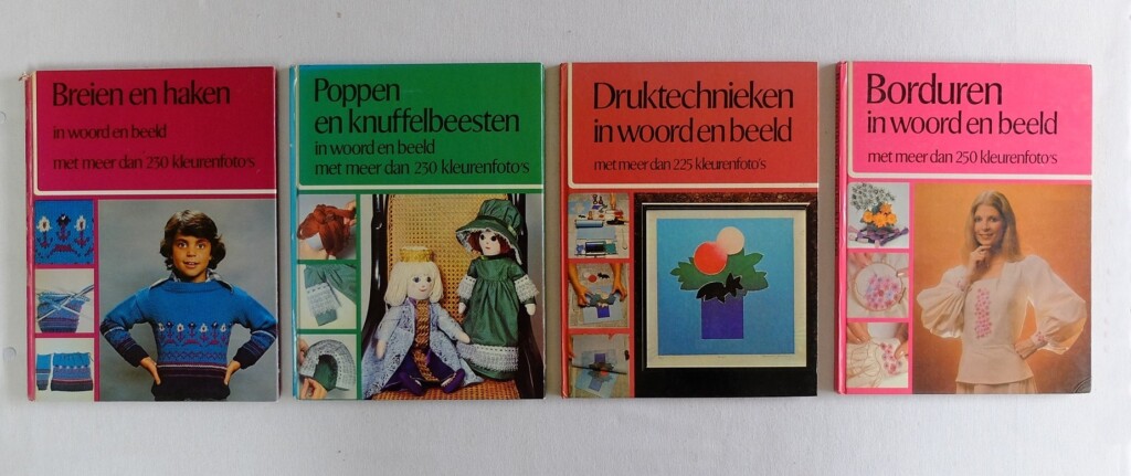 Vier hobbyboeken in woord en beeld