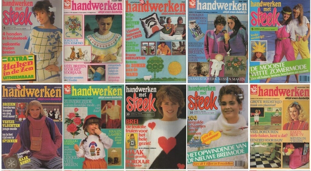 Collage tijdschriften Handwerken Steek