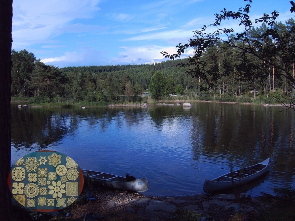 Zweeds meer met kleedjes