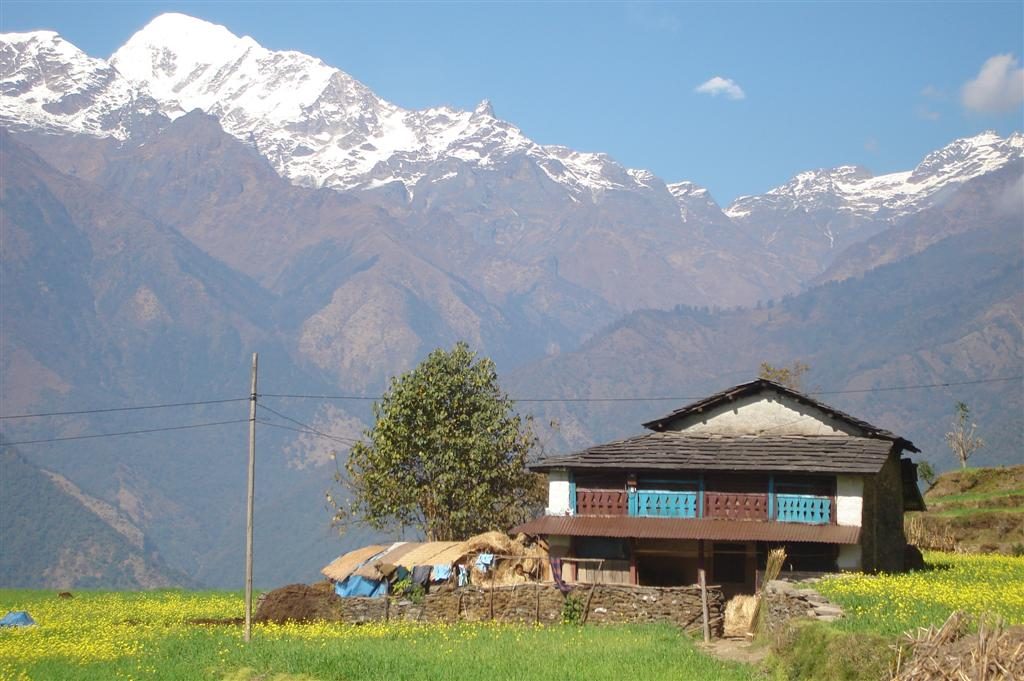 Huis in bergen Nepal