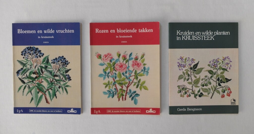 boeken wilde planten kruissteek