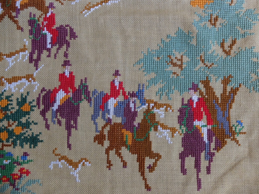 Groot borduurwerk paarden - Afbeelding 4